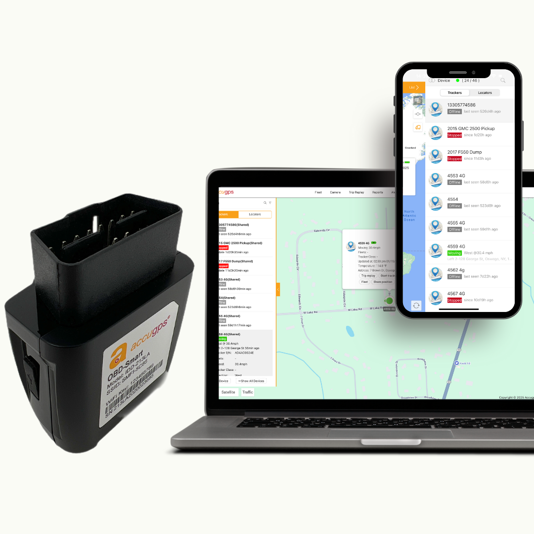 Deep Orange Technology - OBD II Smart GPS tracker with One Year Free Subscription