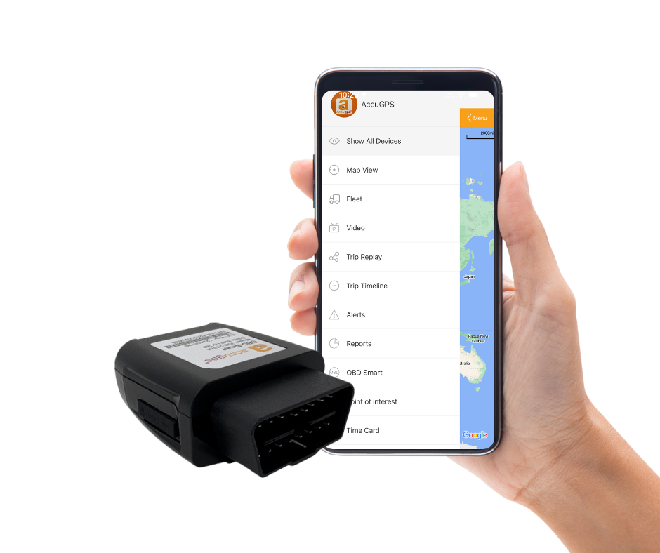 Deep Orange Technology - OBD II Smart GPS tracker with One Year Free Subscription