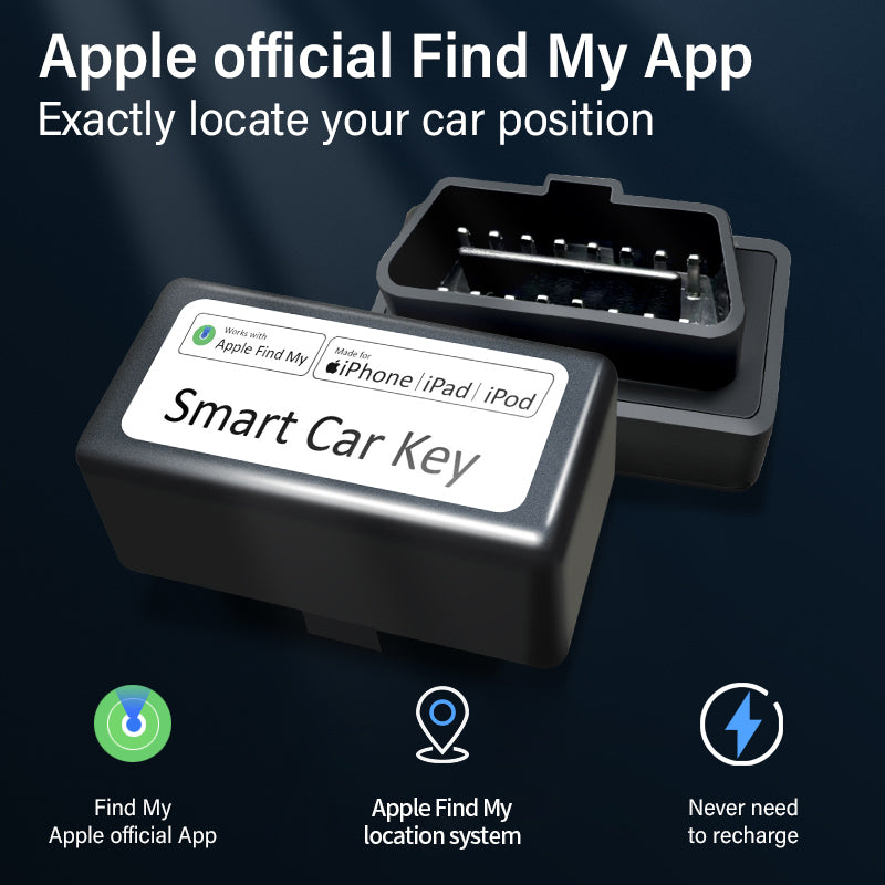 AP100 Smart Car Key with Apple Certified Anti-Loss Device, OBD Slot Plug-in